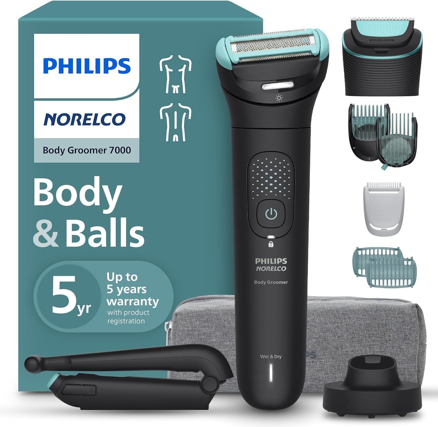 PHILIPS NORELCO® Recortadora Corporal Serie 7000